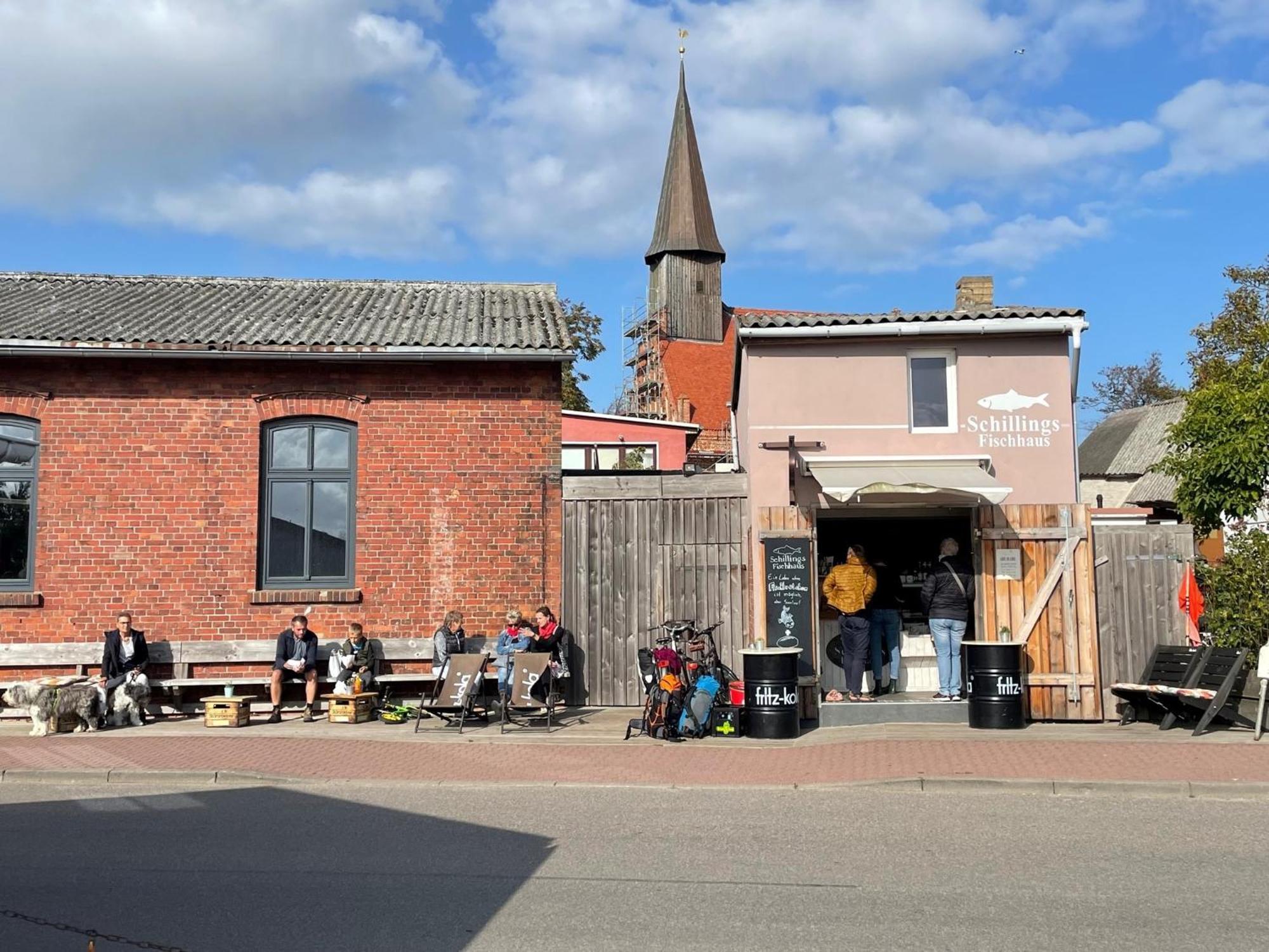 Reetferienhaus - Schaprode Hafen Buitenkant foto
