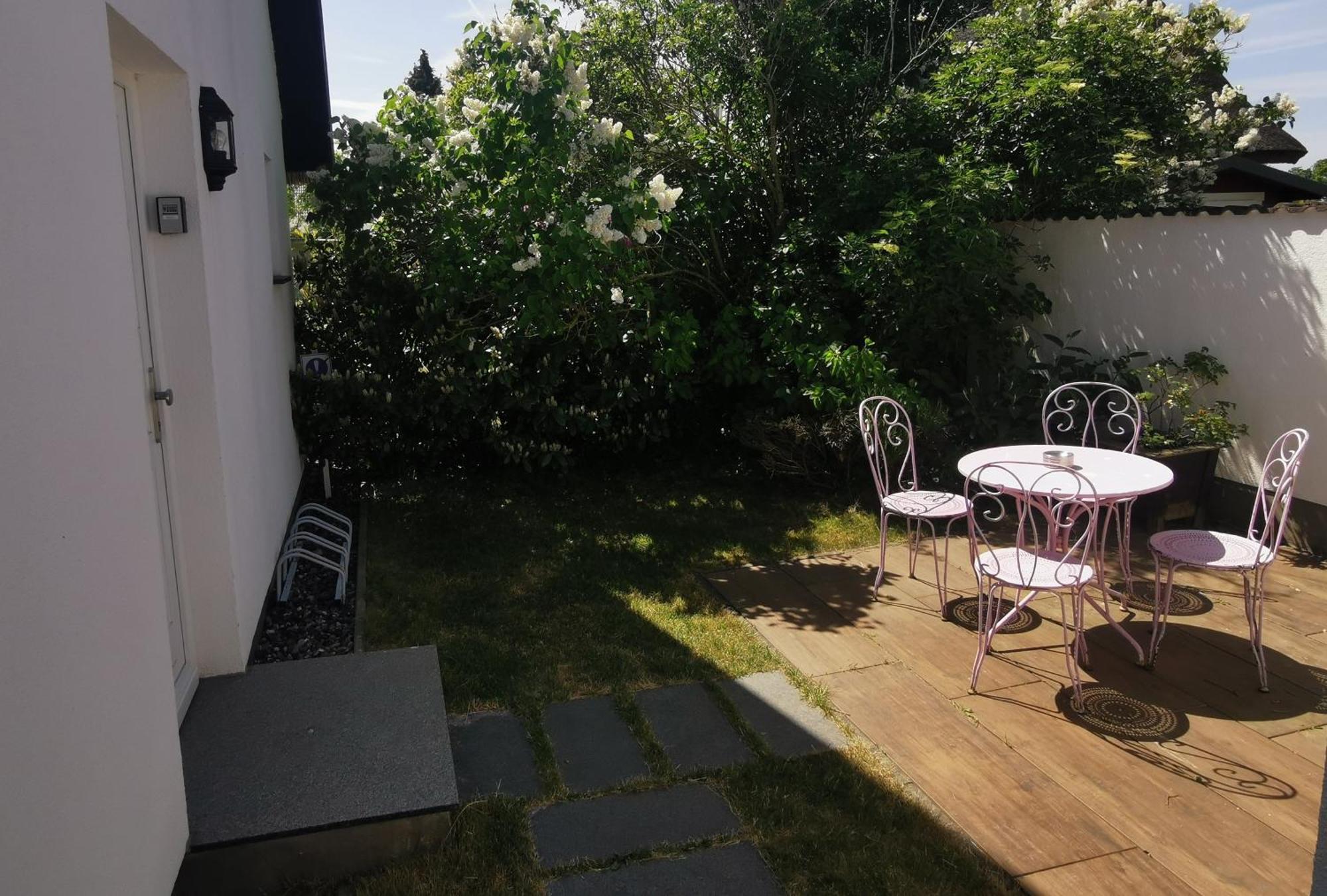 Reetferienhaus - Schaprode Hafen Buitenkant foto